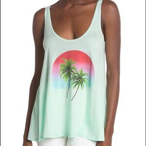 WILDFOX Scoop Neck Graphic Print Tank Top